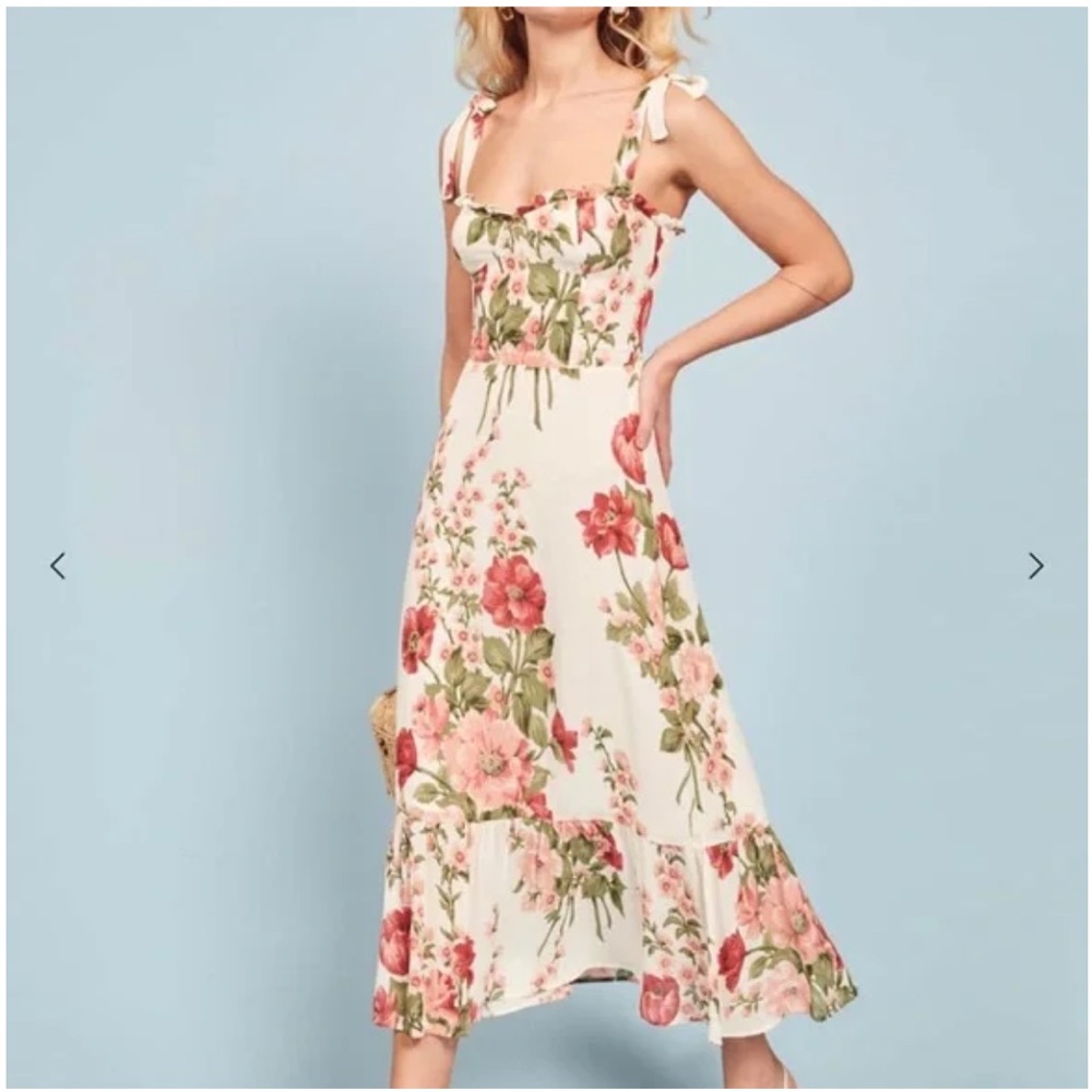 Reformation Nikita Floral Midi Dress